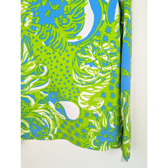 Lilly Pulitzer Skipper Popover Sweatshirt Floral Roar of the Jungle Size XS - Picture 7 of 12